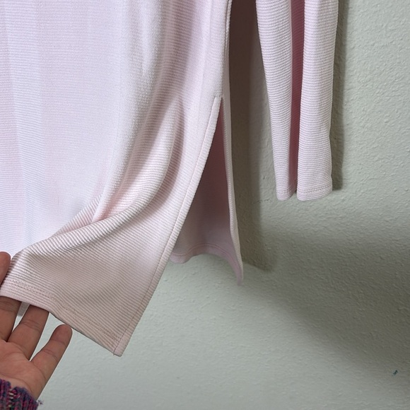 J. Jill Wearever Collection Pink Micro Ribbed Tunic Top Size Small petite - Picture 4 of 9